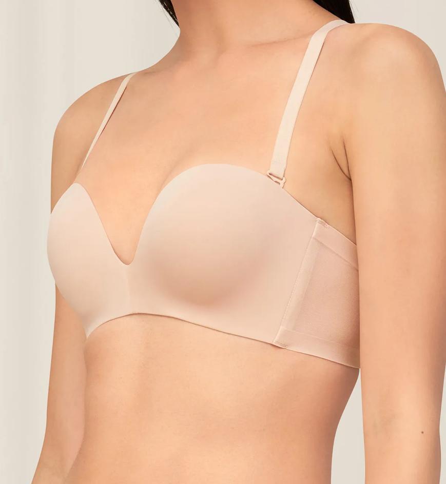 Triumph Invisible Inside-Out Non-Wired Detachable Push Up Bra - Natural skin - Strapless\/Convertible Bra