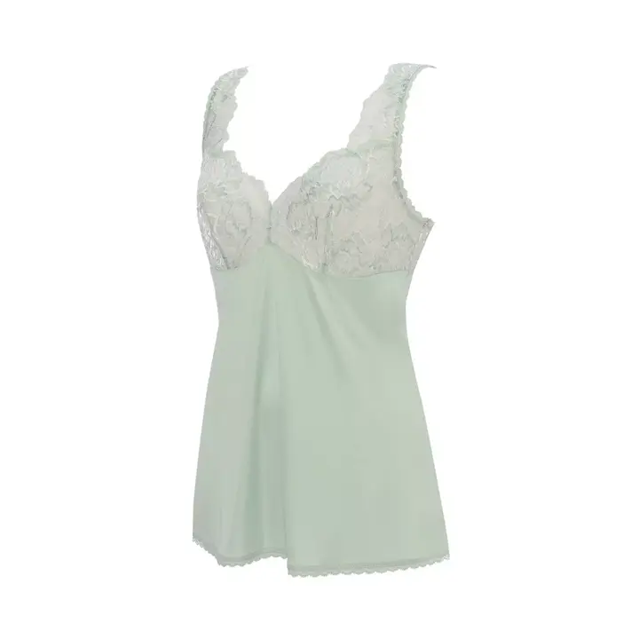 フロラーレ バイ トリンプ1100 ラウンドキャミソール【一部カラーSALE】, グリーン, product image number 2