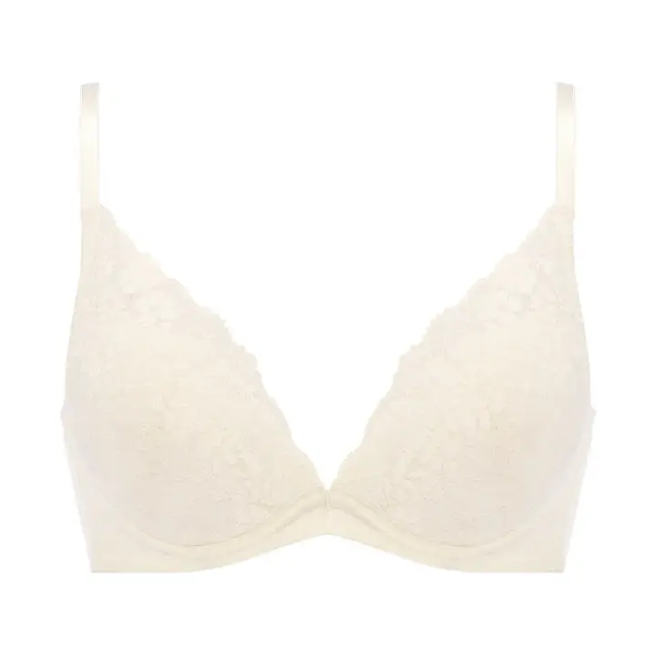 チャーミングラマー スリムライン DeepV ブラ＆ショーツセット スウィンギングブーケ, ホワイト, product image number 0