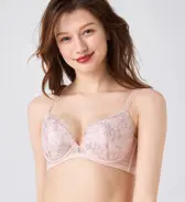 天使のブラ スリムライン644 ブラジャー, ピンク, model image number 0