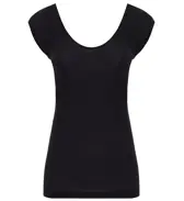 【SALE】シルク入り インナー5260 フレンチ袖トップ, ブルー, product image number 0