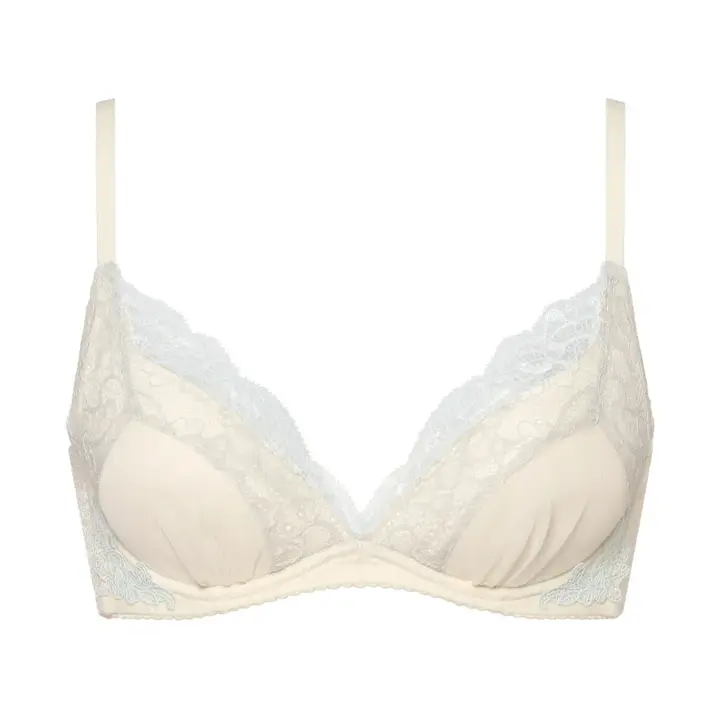 チャーミングラマー スリムライン DeepV ブラジャー ヴィンテージクロス, ホワイト, product image number 0