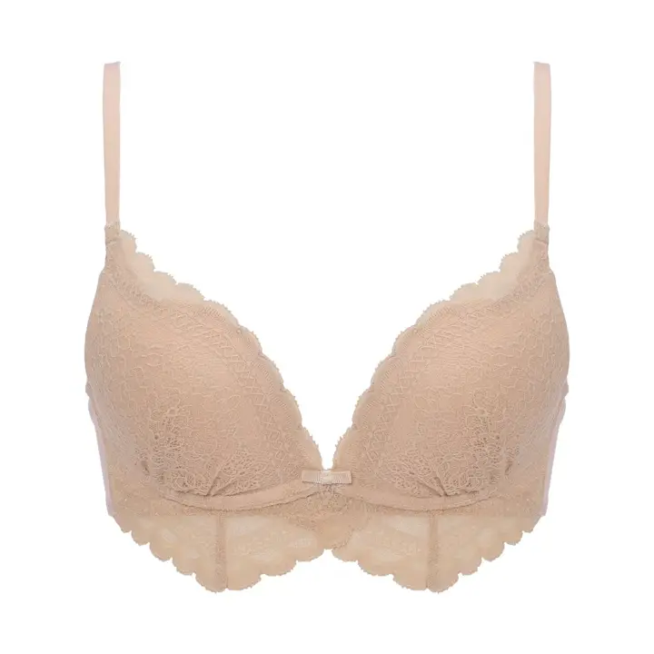 【SALE】夢みるブラ ノンワイヤー ブラジャー デイジーガーデン, ベージュ, product image number 0