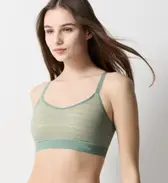 スロギー フリー オールラウンド レース カップ付きハーフトップ【一部カラーSALE】, グリーン, model image number 0