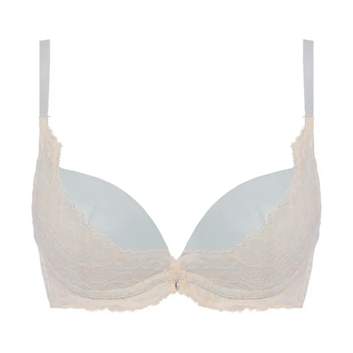 【SALE】夢みるブラ ノンワイヤー スリムライン ノンワイヤーブラジャー オーロラドリーム, ブルー, product image number 0