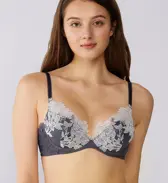 フロラーレ リュクス5010 ブラジャー(パッドなし), ブラック, model image number 0