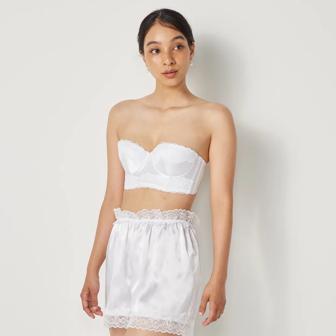 ブライダルインナー ロングブラジャー(ウエディング), ホワイト, model image number 1