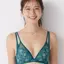 【SALE】チャーミングラマー ノンワイヤー ブラジャー サマーシアー, グリーン, model image number 0