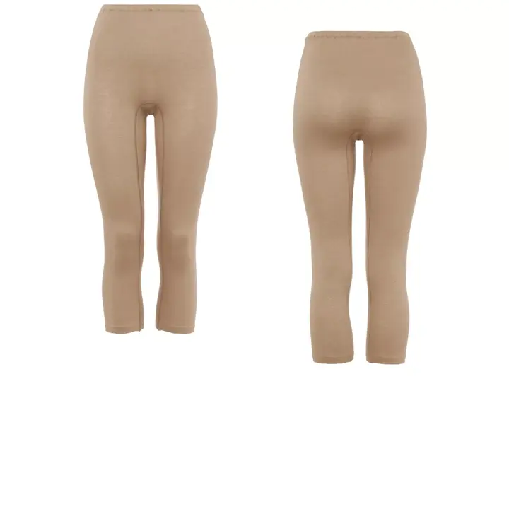 【SALE】遠赤外線ふんわりフィット インナー5150 7分丈ボトム, グレー, product image number 1