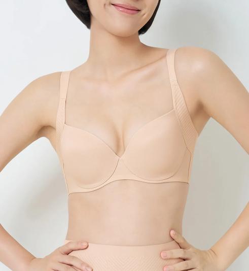Triumph Body Make Up Illusion Curve Wired Half Cup Padded Bra - Nude beige - Wired