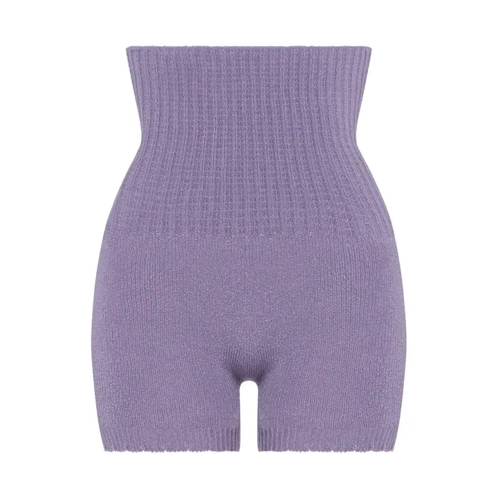 スロギー “ほっ”とアイテム(ミニウォーマー) ハラマキ付きニットパンツ, パープル, product image number 0