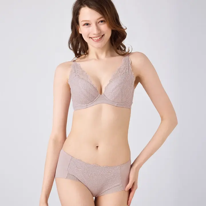 天使のブラ スリムライン632 ボーイズレングス【一部カラーSALE】, パープル, model image number 1