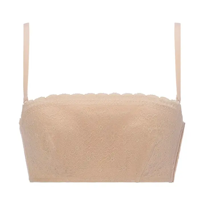 【SALE】アモスタイル バンドゥ ブラジャー(ストラップ取り外し可) デイジーガーデン, ベージュ, product image number 0