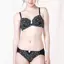 【WEB限定】トリンプ すっきりスムースブラ ブラ＆ショーツセット, ブラック, model image number 4