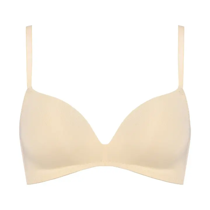 スムース ノンワイヤー ブラジャー, ベージュ, product image number 0