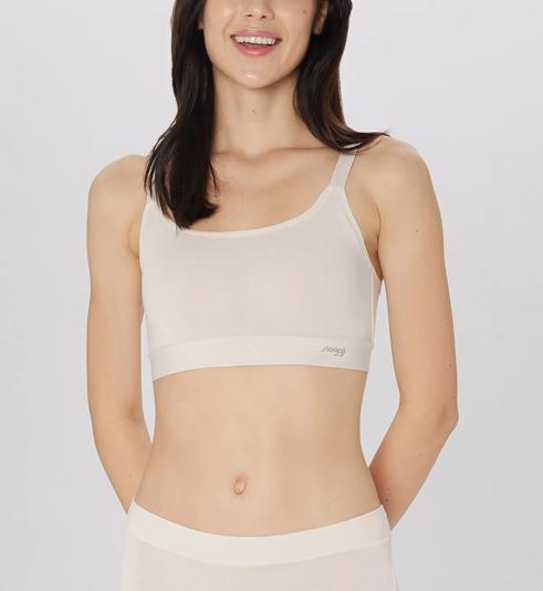Triumph sloggi GO Allround เสื้อชั้นในไม่มีโครง ใส่สบายทุกคัพไซส์ - Naturel - เสื้อชั้นในแบบท็อป