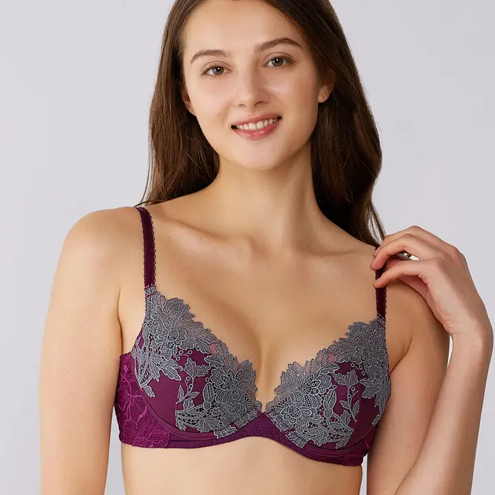 フロラーレ リュクス5010 ブラジャー(パッドなし), レッド, model image number 0