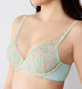 【SALE】秘めわざ628 ブラジャー, グリーン, model image number 4