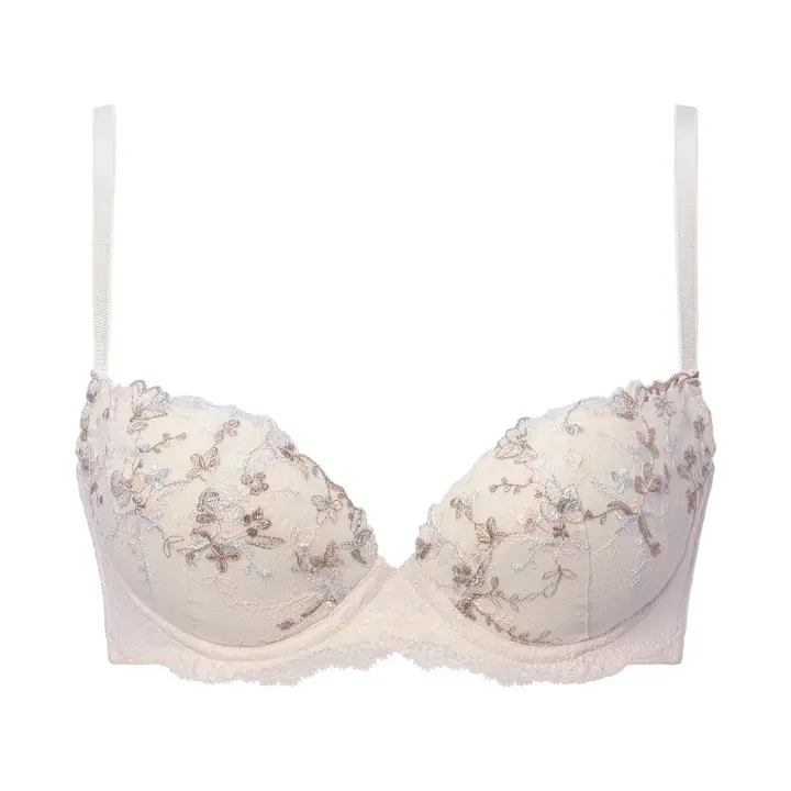 【SALE】チャーミングラマー(R)スリムライン ブラジャー ブルーミングブーケ, ホワイト, product image number 0