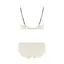 Daily AMOSTYLE デコルテビューティーブラ ブラ＆ショーツセット フローラルハーモニー, ホワイト, product image number 2