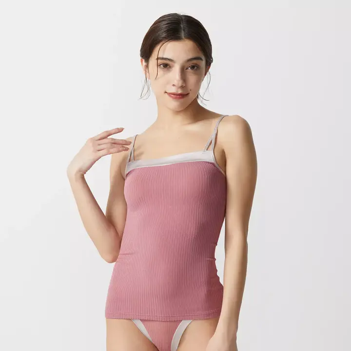 エス バイ スロギー サンデーズ キャミソール【一部カラーSALE】, ピンク, model image number 0