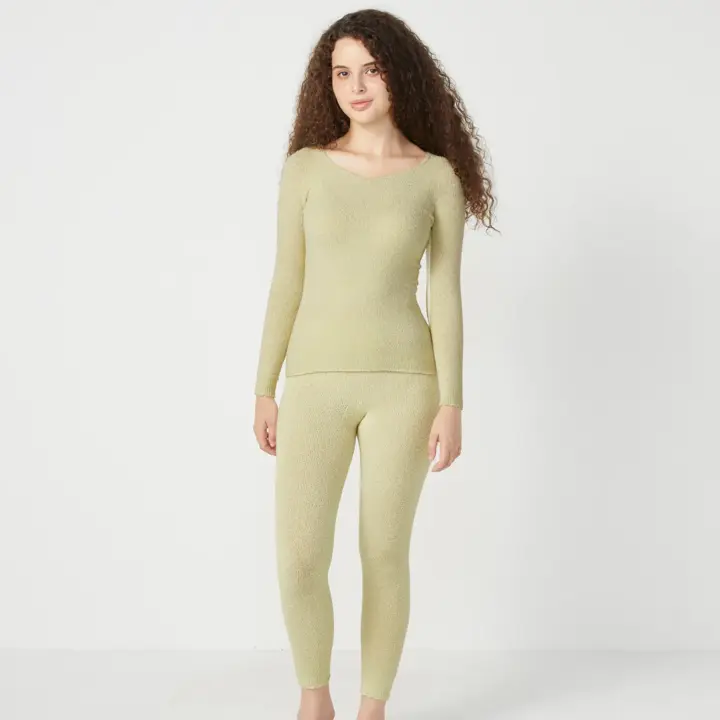 スロギー ホイップタッチ 9分丈ニットパンツ【一部カラーSALE】, , model image number 1