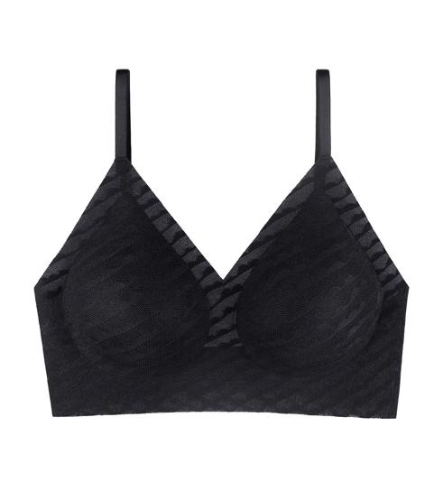 Triumph SLOGGI ZERO LACY PUSH UP BRA - Black - Non-wired Bra