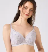 小さくしたいブラ 無理なく着やせ635 ブラジャー(パッドなし), グレー, model image number 0