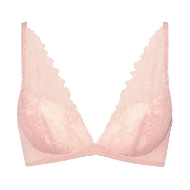 Daily Plus 雲ふわりブラ ブラ＆ショーツセット ブロッサムウィスパー, レッド, product image number 0