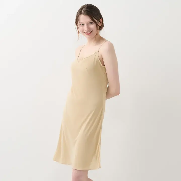 シンプルランジェリー5460 スリップ, ベージュ, model image number 2