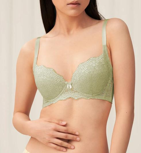 Triumph Simply Sculpt Blossom เสื้อชั้นในรูปแบบมีโครง - Pistachio creme - มีโครง