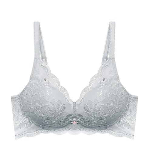 Triumph FLORALE OLEANDER NON-WIRED PADDED BRA - Silver grey - Non-wired Bra
