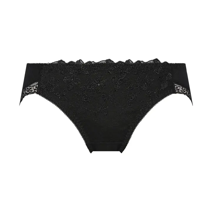 レギュラーショーツ チャーミングペタル, ブラック, product image number 0