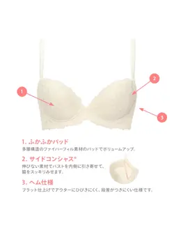 【WEB/アウトレット限定】チャーミングラマー(R)ラインアートステッチ