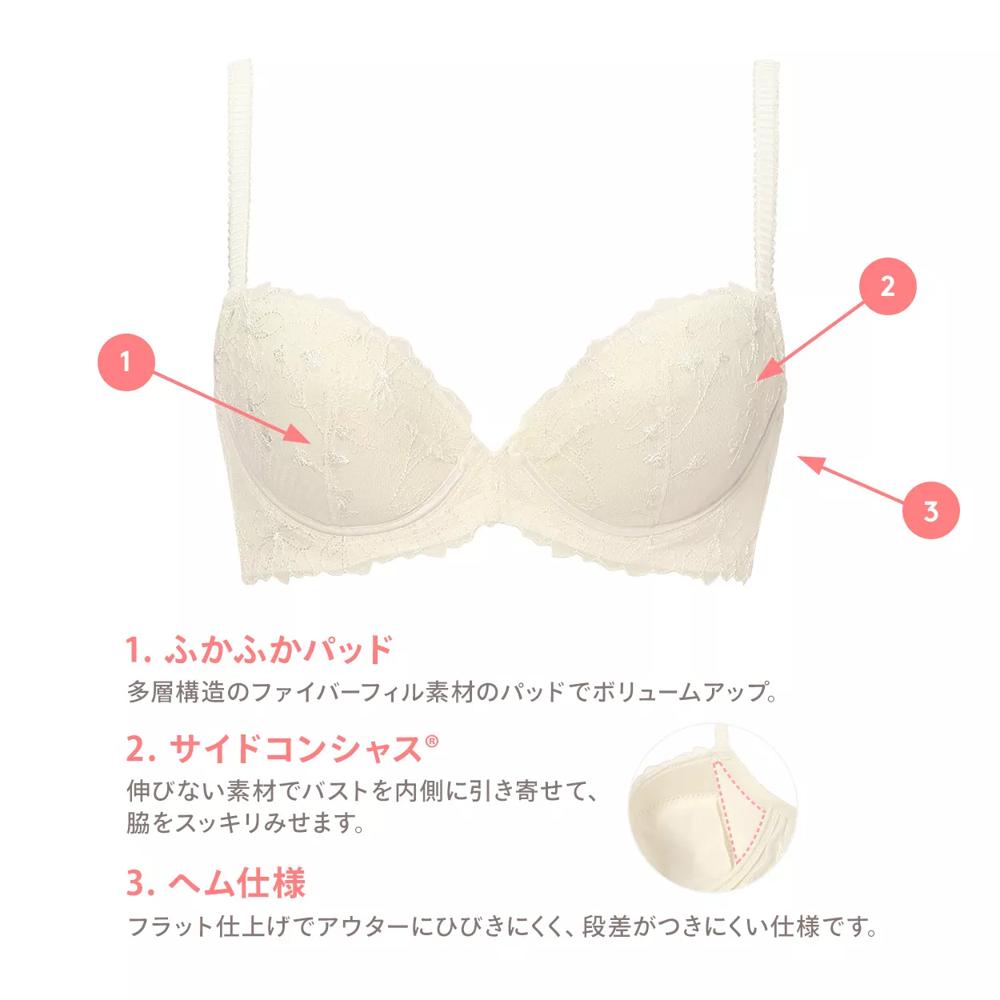 チャーミングラマー ブラ＆ショーツセット ラインアートステッチ, , product image number 20