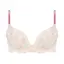 Daily AMOSTYLE 寄せブラ プチプラ ブラ＆ショーツセット クラシックフラワー, ホワイト, product image number 0