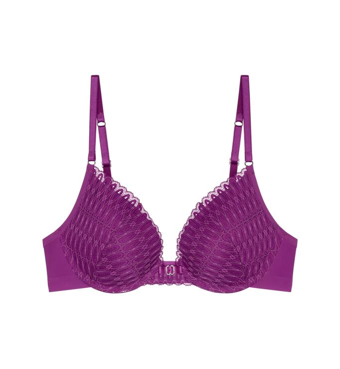 Victorias Secret purple multiway strapless no slip bra size 34DDD