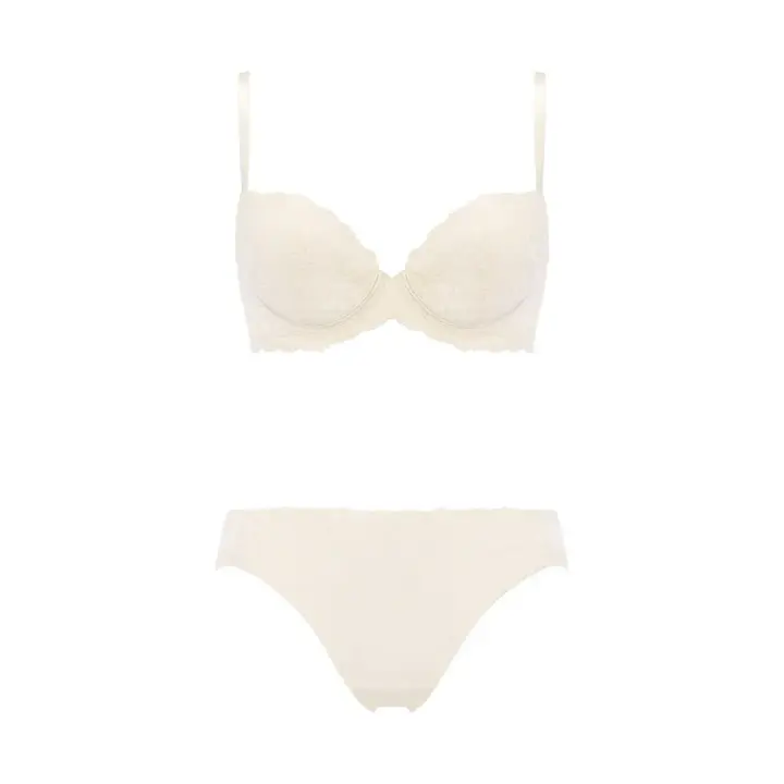 チャーミングラマー ブラ＆ショーツセット スウィンギングブーケ, ホワイト, product image number 1