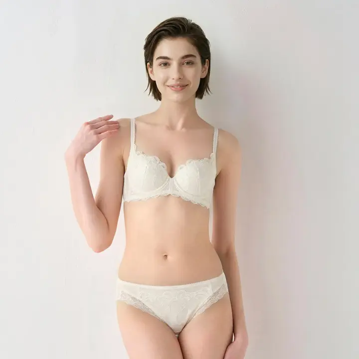 フロラーレ バイ トリンプ123 ブラジャー(パッドなし), ベージュ, model image number 1