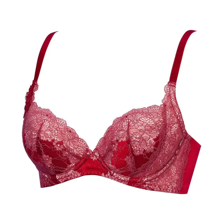 【SALE】天使のブラ スリムライン614 ブラジャー, レッド, product image number 2