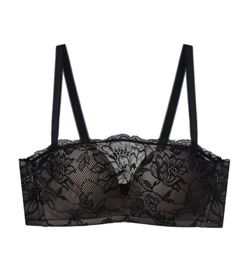 Triumph Natural Elegance Sleek เสื้อชั้นในเกาะอก - Black - เสื้อชั้นในแบบเกาะอก