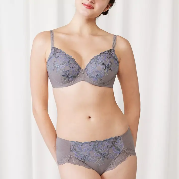 【SALE】トリンプストーリー598 ブラジャー(パッドなし), グレー, model image number 1