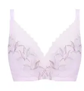 【SALE】小さく包み込むブラ ブラジャー(パッドなし) シャインオブクリスタル, パープル, product image number 0