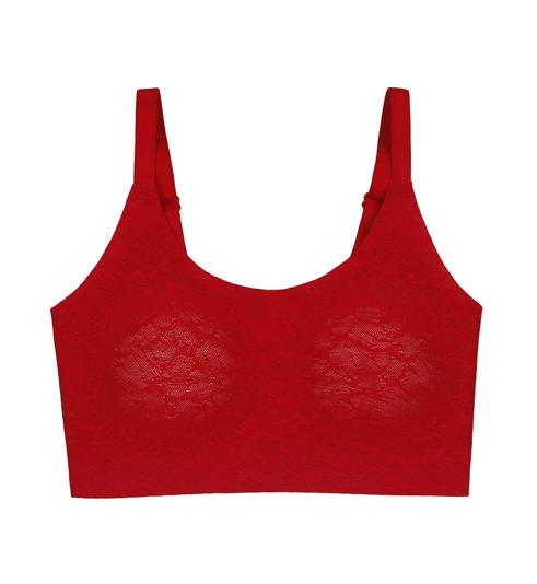 Triumph Sloggi Zero In Lace Top - Rouge - Non-wired Bra
