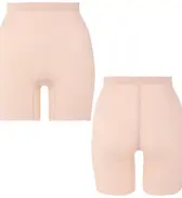 【SALE】楽らく係496 1分丈ガードル［ソフト］, ベージュ, product image number 1