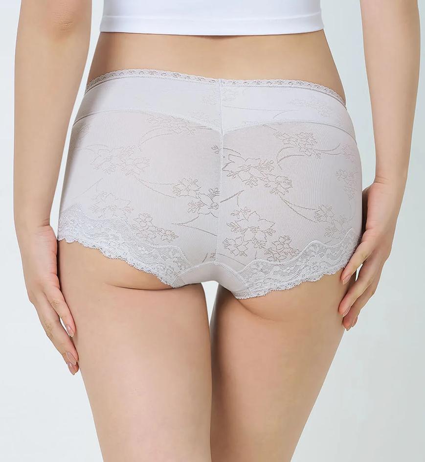 Triumph 高腰平腳褲 - Wisteria - 平腳內褲