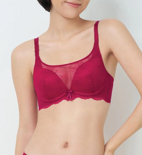 Triumph Tri-Air Lite Luna เสื้อชั้นในไม่มีโครง แบบดันทรง - Rosso masai - สินค้าใหม่