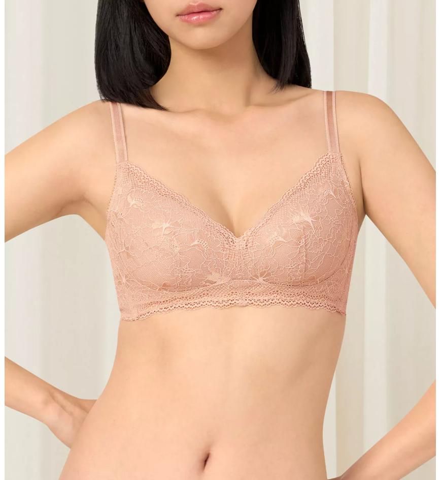 Triumph Natural Elegance Delicate 系列無鋼圈薄襯墊胸圍 - Soft praline - 經典塑型