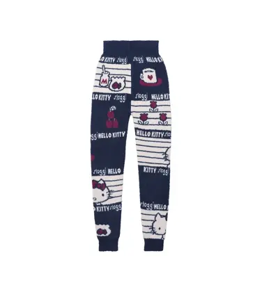 【WEB/アウトレット限定】スロギーG063 ハローキティ 9分丈ニットパンツ