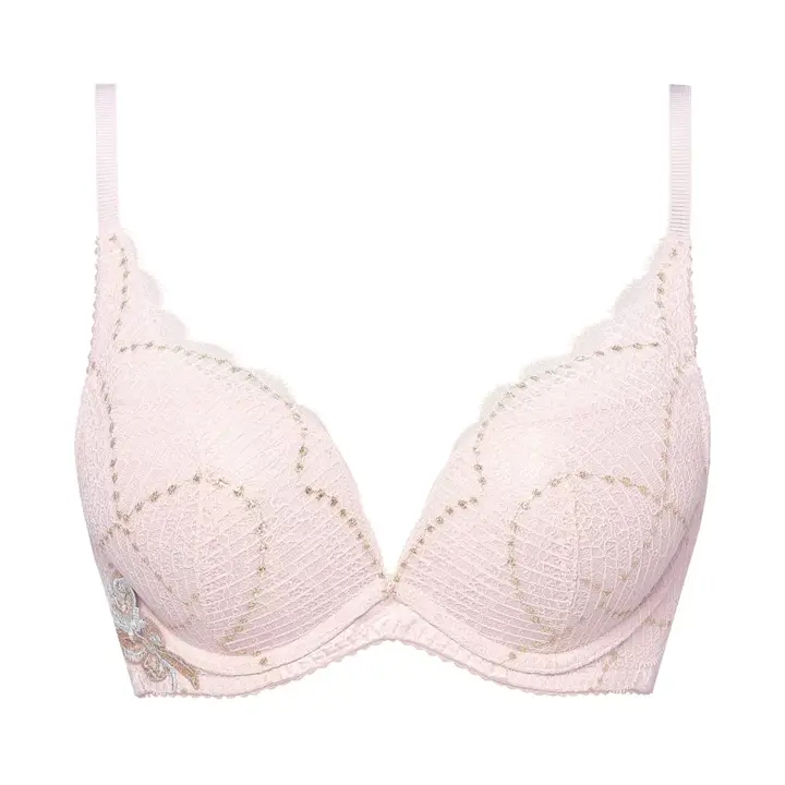 【SALE】夢みるブラ(R) DeepV マイフラワー, ピンク, product image number 0